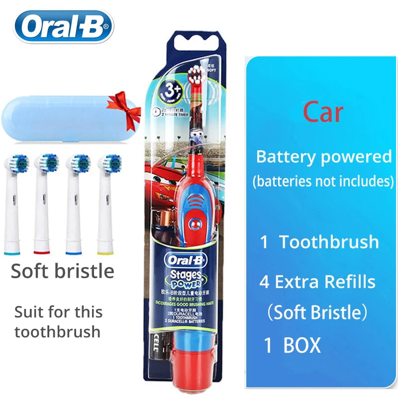 Oral B Electric Toothbrush for Kids Rotation Clean Teeth for Kids 3+ Soft Bristle for Child Waterproof Toothbrush