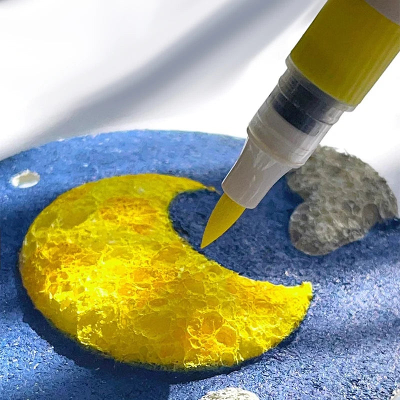 Magic Puffy Paint, 3D Drawing Magic Canvas Sponge, Texture Painting Kit, DIY Bubble Drawing Pens Art Supplies Crafts For Kids