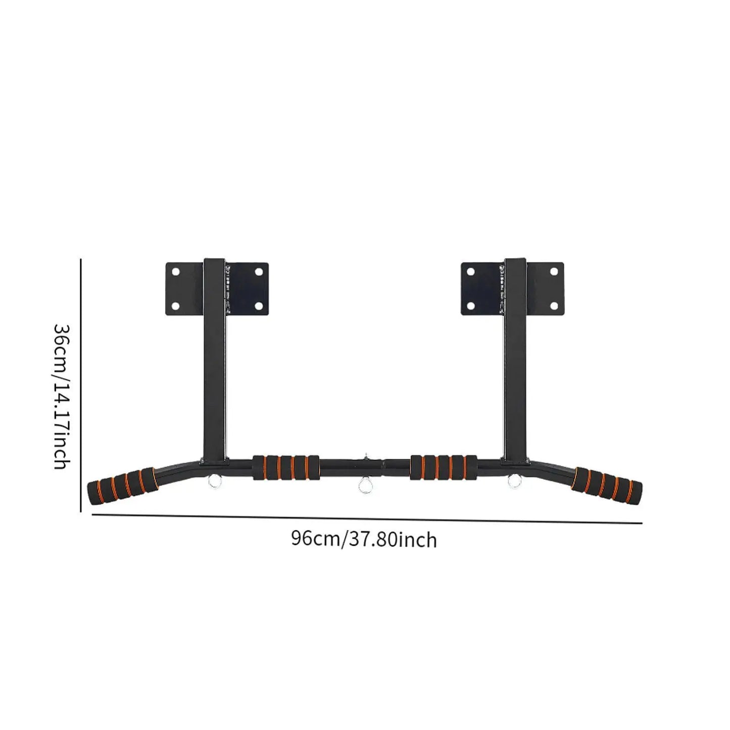 Wall Mount Chin-up Bar Non-slip Dip Bar for Indoor Upper Body Workout Adults