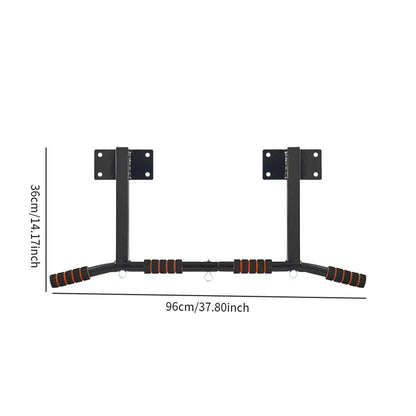 Wall Mount Chin-up Bar Non-slip Dip Bar for Indoor Upper Body Workout Adults
