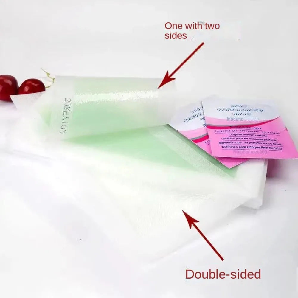 Professional Hair Removal Wax Strips for Summer Depilation Double Sided Cold Wax Paper for Leg Body Face Useful