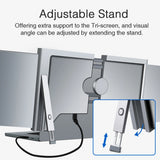 14 inches Laptop Expansion Screen FHD Portable Tri-screen Monitor with 1 Cable for 2 Displays for Windows MacOS for 15-17.3 inch