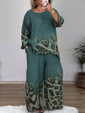 2 Piece Women Sets 2025 New Arrival Plus Size Autumn Winter Matching Sets Top And Pants Suits Outfits Oversized Clothing