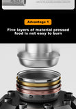 MOEYE Frying Pan 316L Stainless Steel 28/30/32cm Kitchen Nonstick Pan Cooking Skillet Kitchen Nonstick Skillet Induction Pan