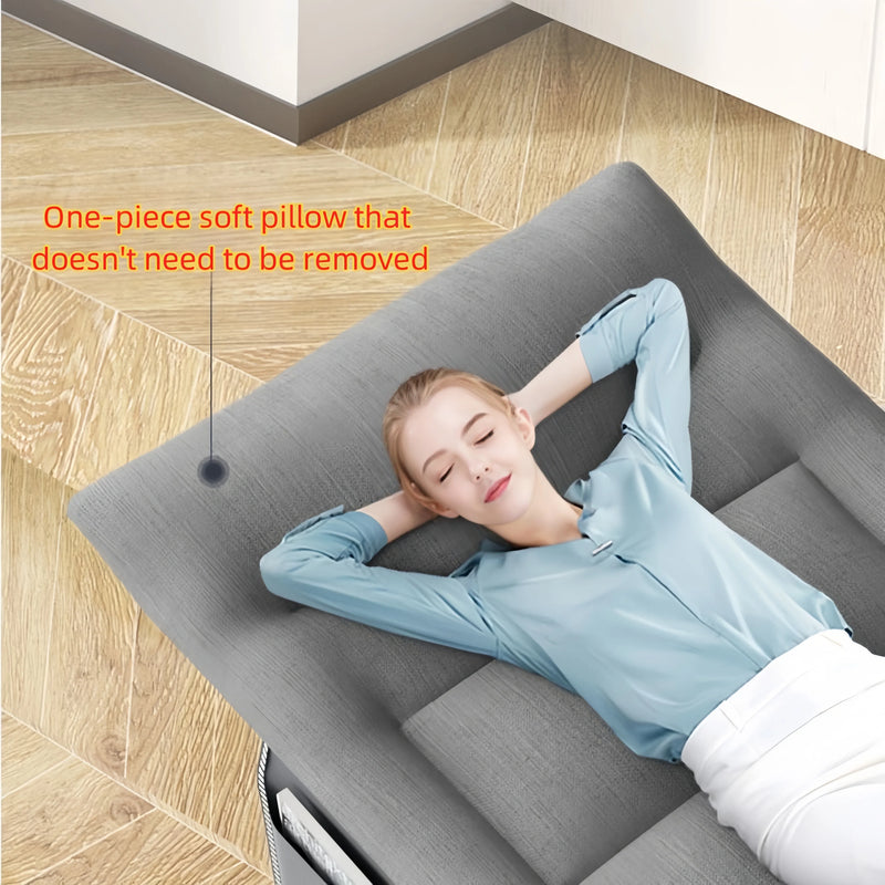 Cama plegable portátil para acampar con almohada - Cama militar resistente de 190 x 67 x 48 cm, tumbona ligera para acampar en el jardín