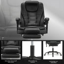 Executive Office Chair with  Massage Seat  , PC Desk Gaming Chair with Armrests Footrest High Back  Recliner Tilt Padded Swivel