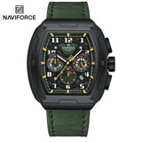 NAVIFORCE Luxury Brand Men's Sports Watch Quartz 24-Hour Chronograph Waterproof Male Wristwatches Date Display Clock Reloj Hombre