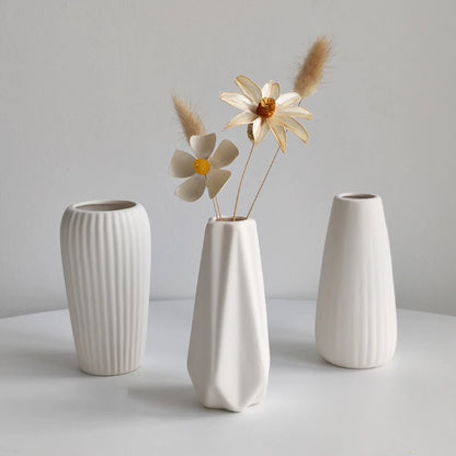 Ceramic Fired Vases,Hydroponic Dried Flower Utensils,Ornaments,Home Living Room Tables,Decorative Vases,Shaped Ceramic Vases