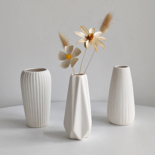 Ceramic Fired Vases,Hydroponic Dried Flower Utensils,Ornaments,Home Living Room Tables,Decorative Vases,Shaped Ceramic Vases