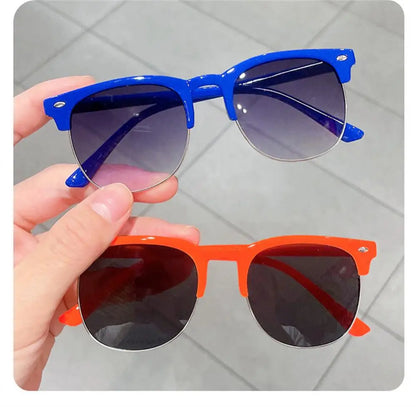 Nuevas gafas de sol para niños, modernas, coloridas, reflectantes, para niños y niñas, con protección UV400, para ciclismo al aire libre, de alta definición.