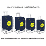 Deer pattern luggage protection cover, set suitable for 18-32 inch luggage cover, suitcase handle cover, travel accessories