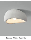 Nordic Wabi Sabi LED Ceiling Lamps Minimalist Cream Style Living Room Bedroom Ceiling Light 45/52/60/70cm Home Decor Chandeliers