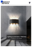 Modern LED Wall Lights Indoor and Outdoor Waterproof Wall Lights Living Room Corridors Courtyard Gardens Outdoor Wall Lights