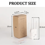 OPTFOCUS 2.4G WiFi Repeater 2LAN 300Mbps repetidor of signal booster wifi amplificador range repeater wireless access point AP