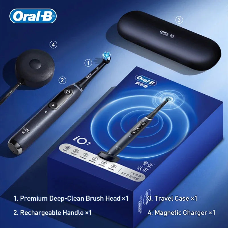 Oral B io series 7 Electric Toothbrush with 5 Brushing Modes 3D Clean Teeth  Pressure sensor 2 Minutes Smart Timer