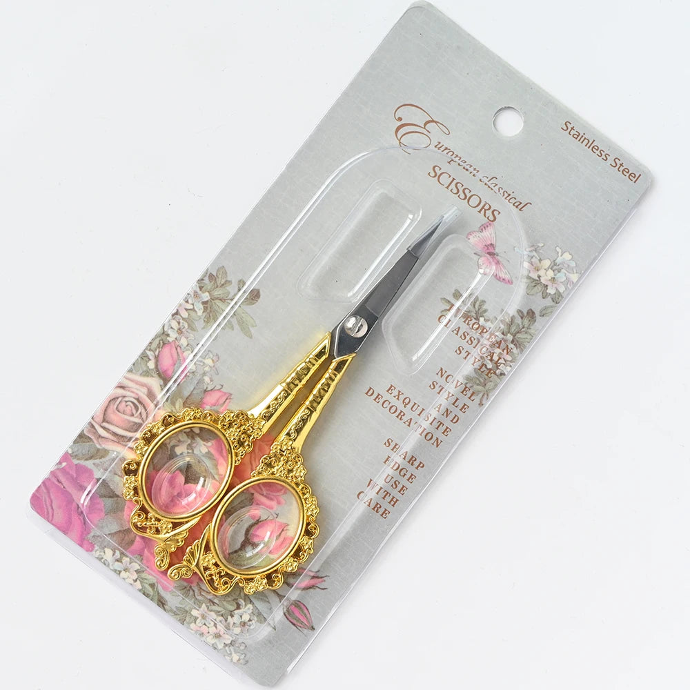 Retro Nail Art Scissors Stainless Steel Cuticle Precision For Nail Salon Supplies And Tool Pedicure Beauty Grooming Kit For Nail