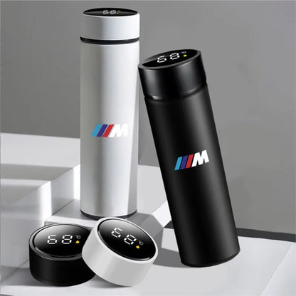 Termo inteligente con pantalla de temperatura, de acero inoxidable 304, con aislamiento al vacío, para BMW M Performance.