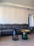 Artistic Glass Coffee Tables, Creative Design End Tables for Living Room , Stylish Accent Tea Table with Various Sizes & Colors