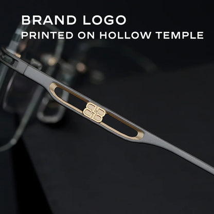 Benywoods Design Fashion Rimless Men's Sunglasses Gradient Photochromic UV400 Outdoor Sun Glasses Pure Titanium Eyewear BS23052