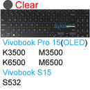 Keyboard Cover for ASUS Vivobook 15 Pro 15X OLED GO S S15 N6506 S5507 S5506 M5506 X1505 M1505 K3504 Silicone Protector Skin Case
