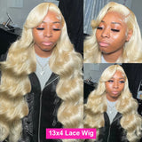 30 40 Inches Body Wave 613 Honey Blonde Lace Wig HD Transparent 13x4 Lace Front Human Hair Wigs Colored 13x6 Lace Frontal Wigs