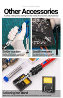 ANENG SL106 Electric Soldering Irons Adjustable Temperature Welding Solder Rework Station Heat Pencil Tip Repair Tools 110V/220V