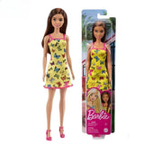 Genuine Barbie Fashionista Dolls, Brunette Hair, Blonde Fashion Doll Accessories, Dress Up Kids Toys for Girls, Children's Playthings