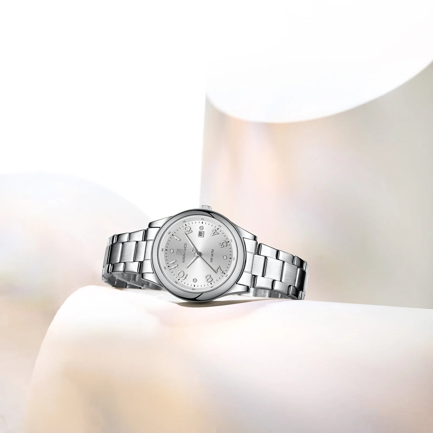 NAVIFORCE Luxury Watch for Women Waterproof Luminous Date Stainless Steel Ladies Quartz Watches Fashion Casual Wristwatch Girl