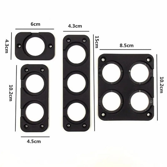 Charger Switch Voltmeter Panel for Marine Cigarette Lighter Voltmeter Power Outlet Socket Panel Mount Holder 1Pc2025 DIY Car USB