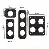 1Pc 2025 DIY Car USB Charger Switch Voltmeter Panel Marine Cigarette Lighter Voltmeter Power Outlet Socket Panel Mount Holder
