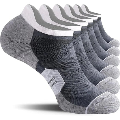 3/6 pairs of breathable and non slip invisible boat socks for men and women, ankle running socks, outdoor fitness socks