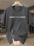100% pure cotton men's luxurious brand letter print T-shirt, short-sleeved T-shirt, high-quality men's clothing, streetwear