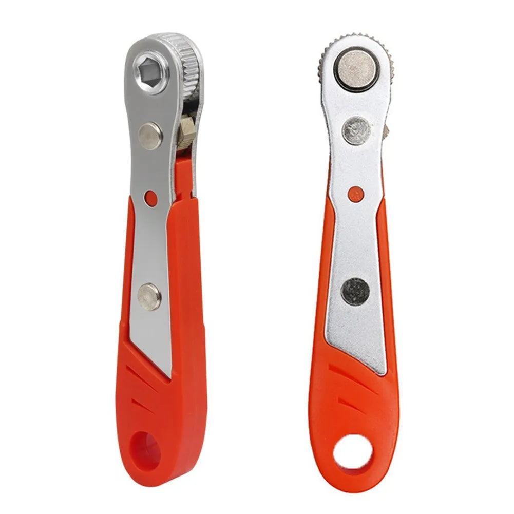 Corrosion-resistant Wrench Ratchet 6.35mm Hexagon Spanner Two-way 1/4 Inch Adjustment Quick Release Repair Tools