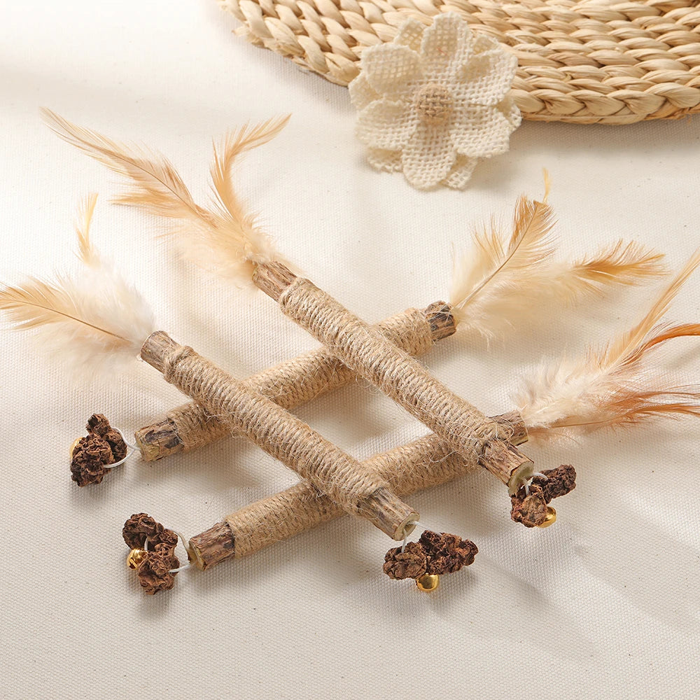 Natural Matatabi Pet Cat Snacks Sticks Cleaning Tooth Catnip Cat Toys Actinidia Silvervine Pet Toy For Cats Accessories