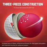 1/3/5/10pc Golf Practice Ball, High-Quality 3 Layer Ball for Competition Sports, 42.6mm Professional High Elastic Rubber Golf Ball