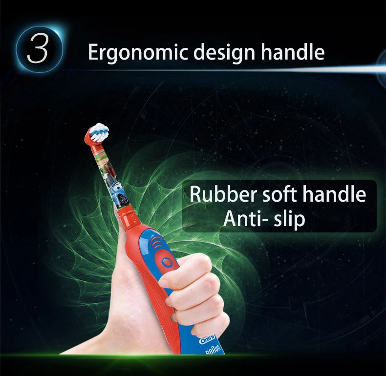 Oral B Electric Toothbrush for Kids Rotation Clean Teeth for Kids 3+ Soft Bristle for Child Waterproof Toothbrush