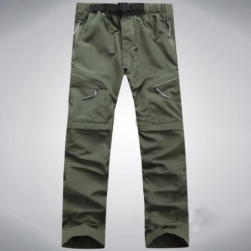 Hiking Pants Men Summer Quick Dry Outdoor Waterproof Breathable Trousers Tactical Travel Camping Trekking Remove Trousers Shorts
