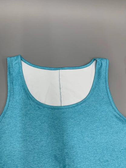 Vestido informal de talla grande con cuello redondo y degradado para mujer, ideal para salidas de verano. 