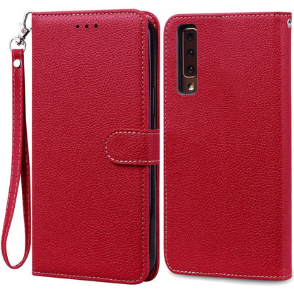 Funda de cuero de lujo con tapa para Samsung Galaxy A7 2018 (SM-A750F)