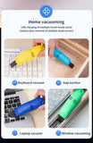 Mini USB Vacuum Cleaner Keyboard Brush Laptop Shell Cleaner Dust Brush Portable USB Vacuum Cleaner Computer Cleaning Tool
