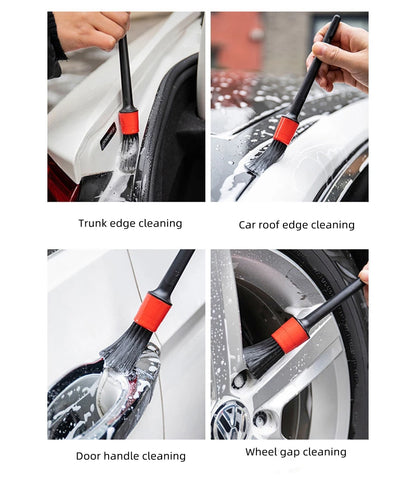 1/4PCS Car Wash Brush Detail Small Automotive Interior Cleaning Tools Air Conditioner Air Outlet Cleaning Brush Auto Wheel Brush