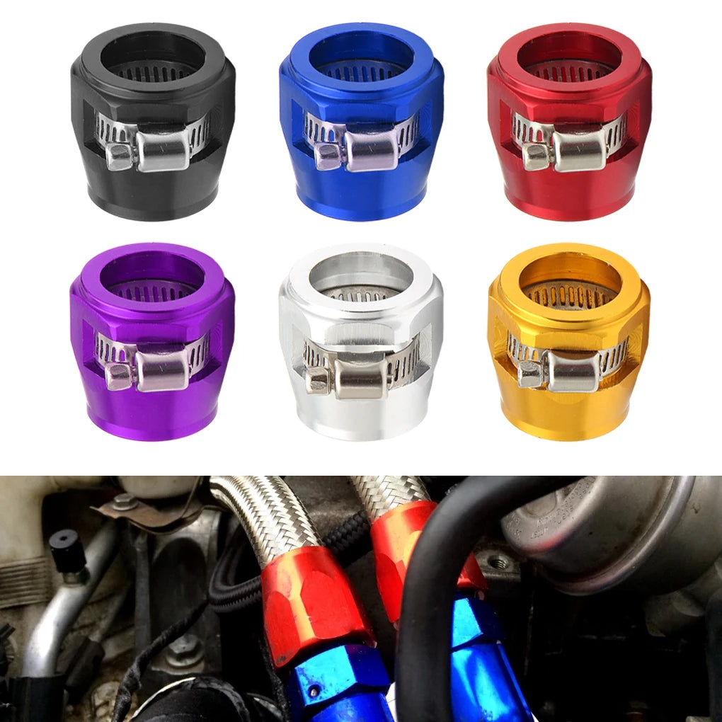 4pc an4 an6 an8 an10 an12 braçadeira de acabamento de mangueira de carro radiador modificado clipe de tubo de combustível fivela universal braçadeiras de mangueira finalizador de extremidade de óleo