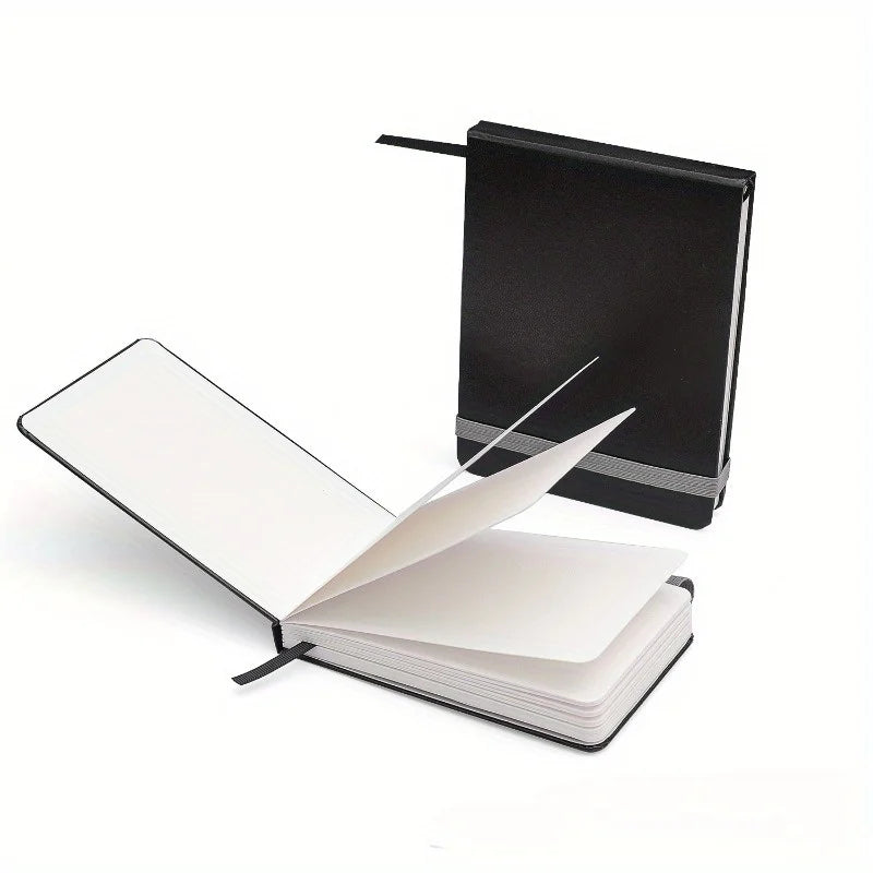 300g 24 Pages of Wood Pulp Watercolor Hand Ledger Portable Outdoor Sketching Watercolor Soft Shell Antique Style Thickeneded Square Medium Coarse Grain Flap Pocket Pants Travel Drawing Notebook