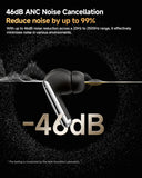 QCY MeloBuds Pro Adaptive Hybrid Active Noise Cancelling Wireless Earbuds 46dB Bluetooth 5.3 LDAC Hi-Res Audio 34H Earphones
