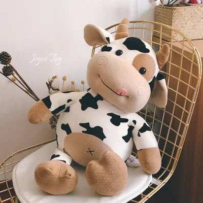 Lindo peluche de vaca para niños, muñeco de trapo para novia, almohada de peluche, regalo 