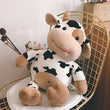 Lindo peluche de vaca para niños, muñeco de trapo para novia, almohada de peluche, regalo 