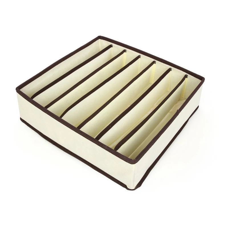 Organizador para ropa interior, calcetines, sujetadores, pantalones, bufandas, corbatas, caja de almacenamiento, organizador de cajones para armario, estuche plegable para organizador de ropa interior.