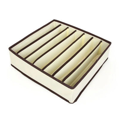 Organizador para ropa interior, calcetines, sujetadores, pantalones, bufandas, corbatas, caja de almacenamiento, organizador de cajones para armario, estuche plegable para organizador de ropa interior.
