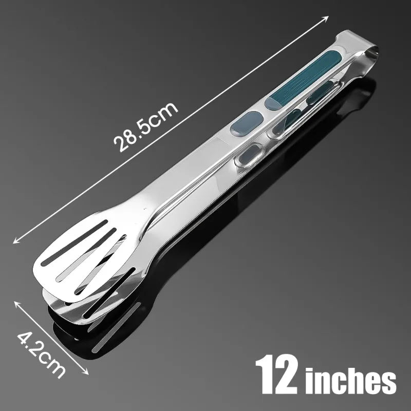 3/1Pcs Stainless Steel Food Tongs Meat Salad Bread Clip Barbecue Grill Buffet Clamp Non Slip Tongs Cooking Tools Kitchen Gadgets