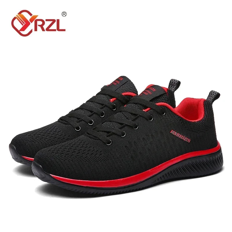 Zapatillas deportivas YRZL para hombre, ligeras, deportivas, clásicas, de malla, transpirables, informales, antideslizantes, a la moda